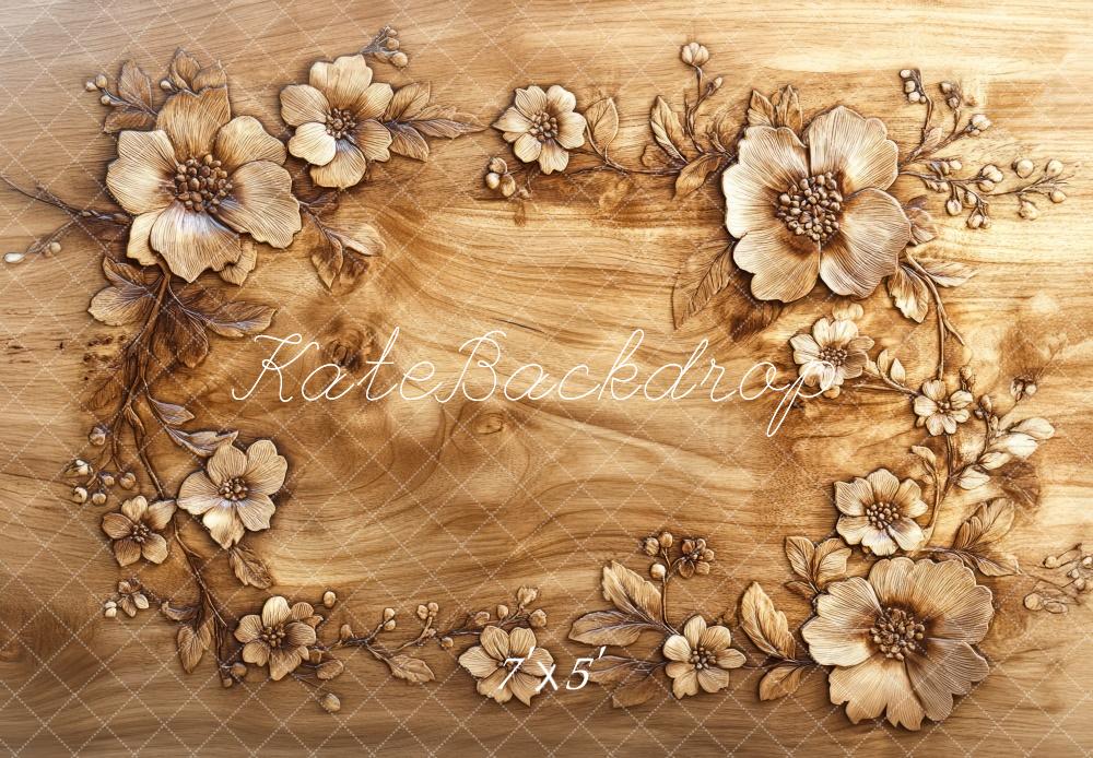 Kate Floral Wood Carving Floor Backdrop Designed by Mini MakeBelieve