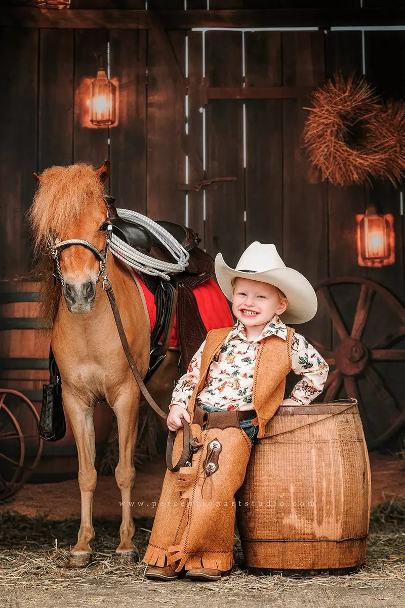 Kate Autumn Barn Backdrop Designed by Chain Photography