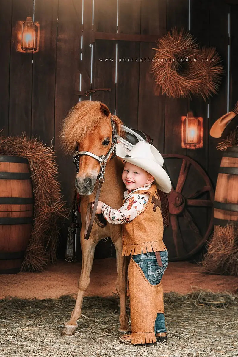 Kate Autumn Barn Backdrop Designed by Chain Photography