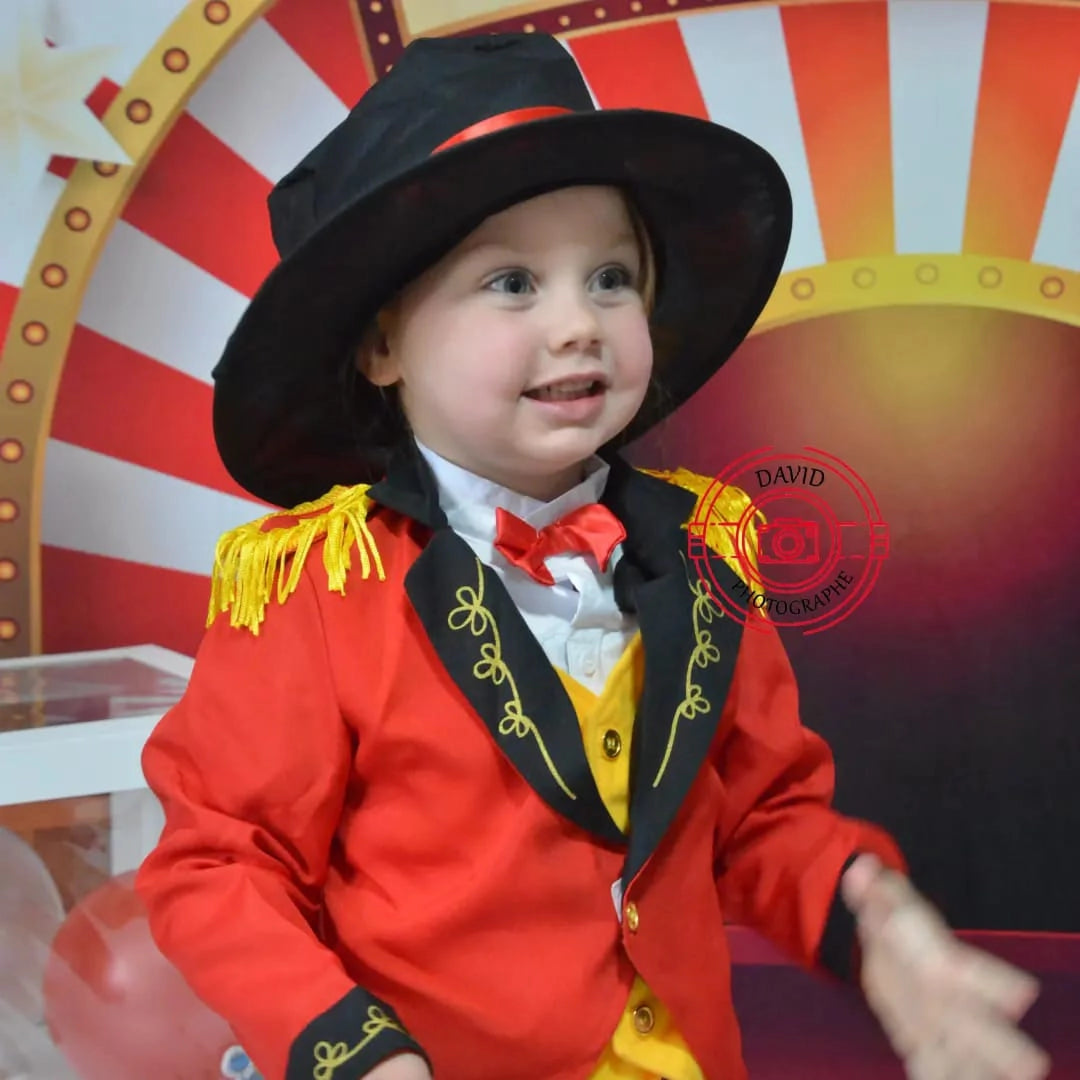 Circus Podium Rode Achtergrond voor Fotografie