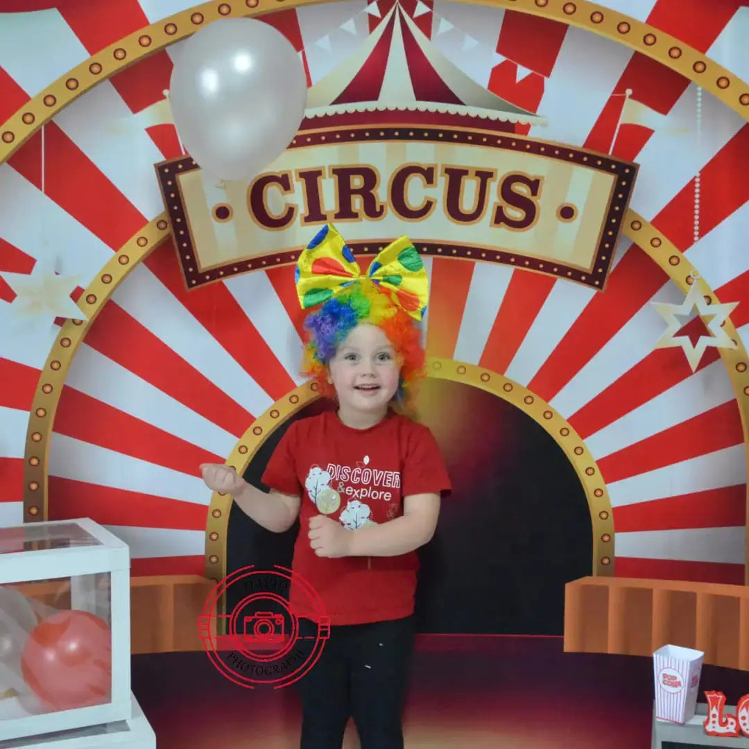 Kate Circus Stage Red  Backdrop for Photography