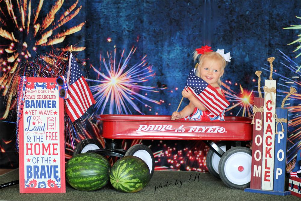 Kate Firework Celebration Happy New Year Backdrop Designed By Mandy Ringe Photography