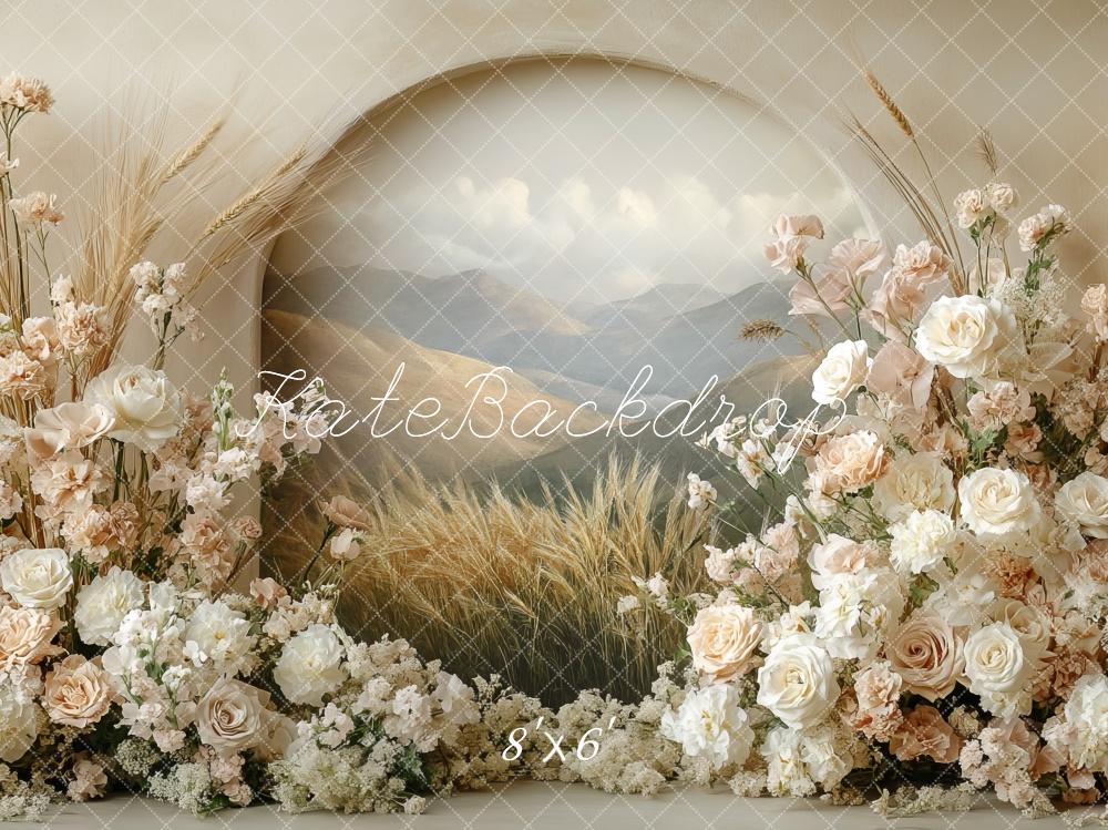 TEST Boho Floral Arch Pastel Mother's Day Backdrop Designed by Mini MakeBelieve