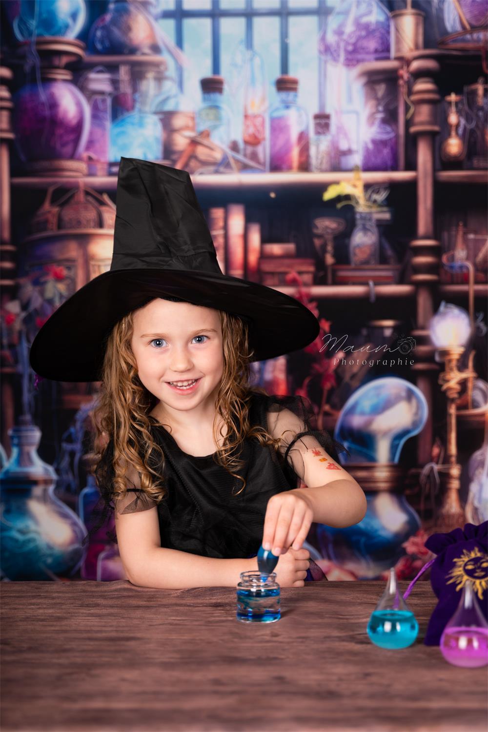 Kate Halloween Witch Potion Kitchen Backdrop Designed by Lidia Redekopp