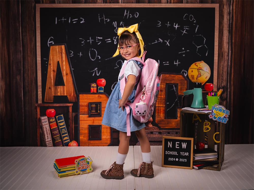 Kate Back to School Summer Blackboard Backdrop Designed by Emetselch