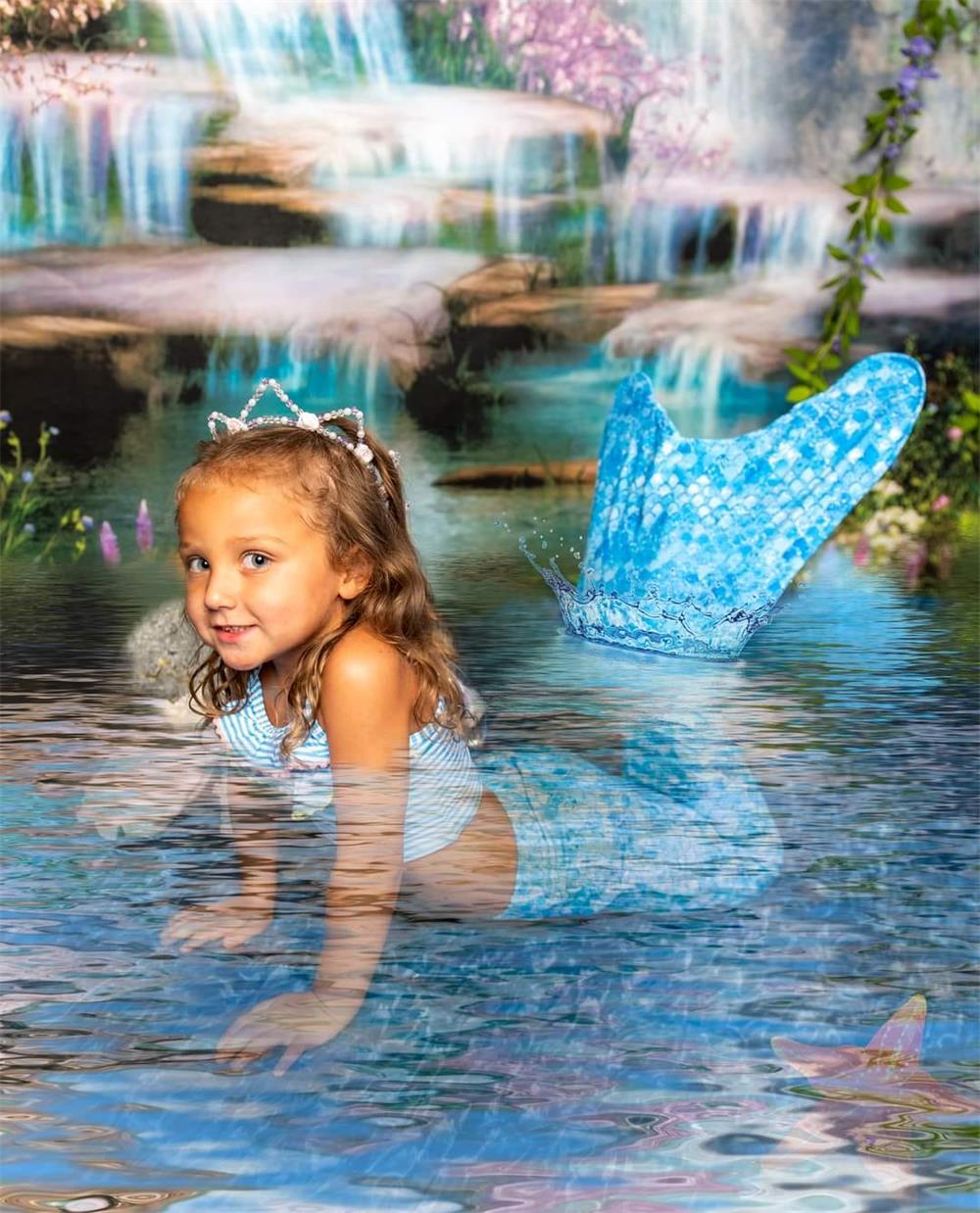 Kate Mermaid Water Summer Backdrop