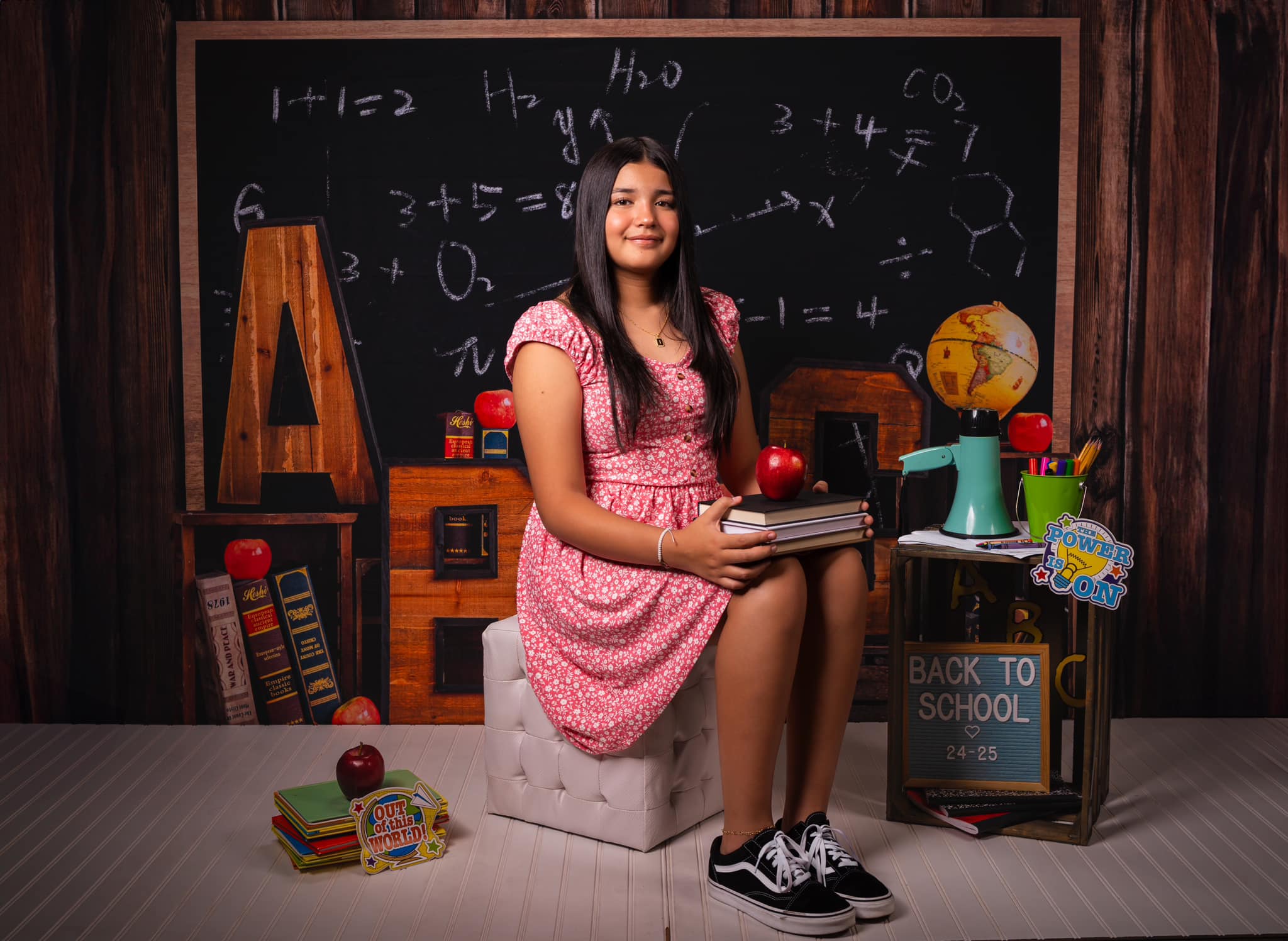 Kate Back to School Summer Blackboard Backdrop Designed by Emetselch