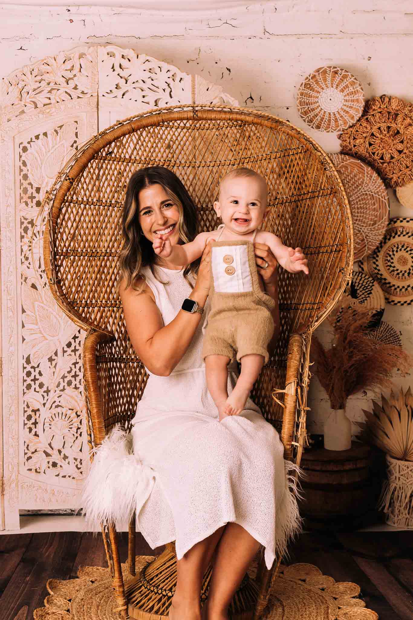 Kate Boho Screen with Pampas Grass Backdrop Designed by Mandy Ringe Photography