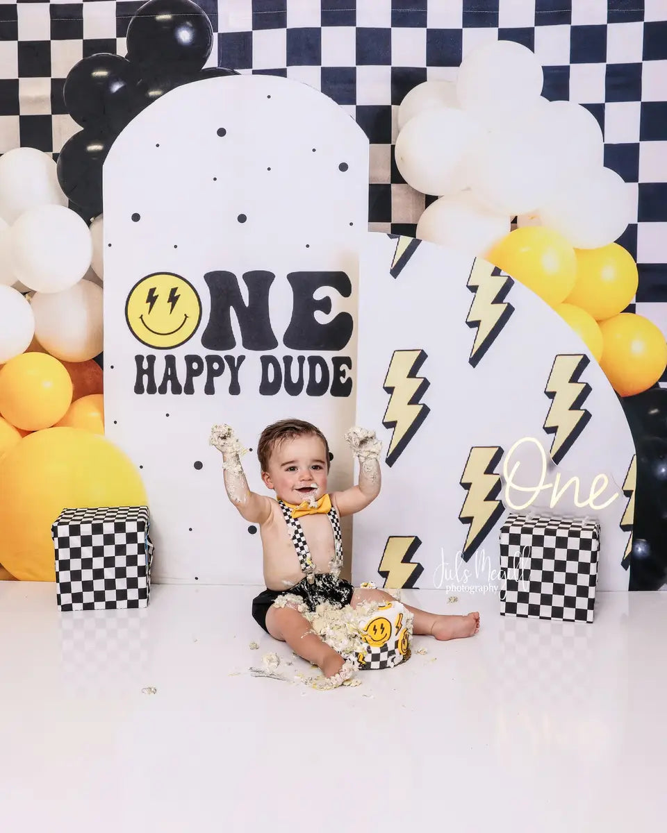 Kate One Happy Dude Backdrop Designed by Megan Leigh Photography