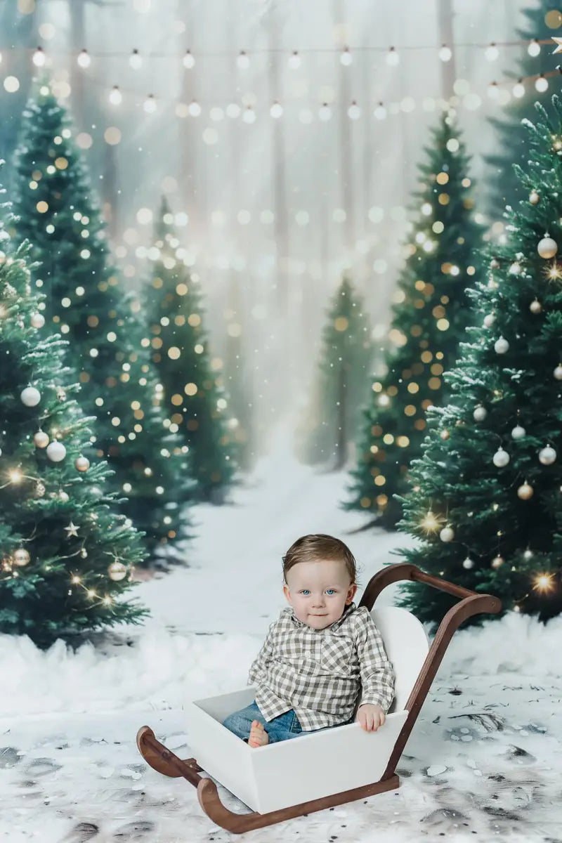 Kate Christmas Outdoor Forest Backdrop Designed by Emetselch