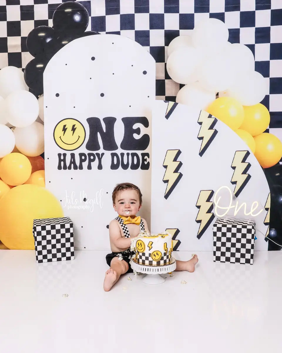 Kate One Happy Dude Backdrop Designed by Megan Leigh Photography