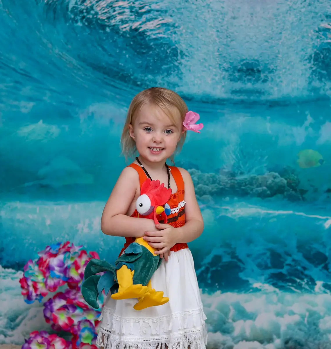 Kate Summer Beach Waves Backdrop Designed by Rosabell Photography