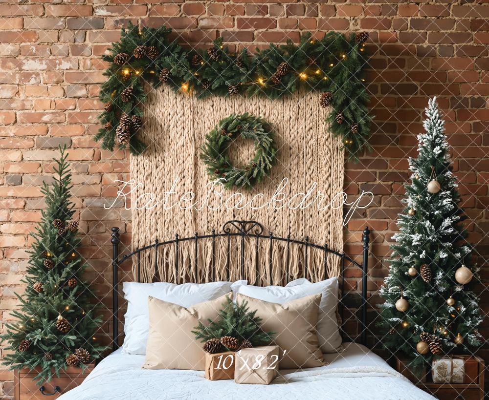 Kate Christmas Tree Headboard Boho Backdrop Designed by Emetselch