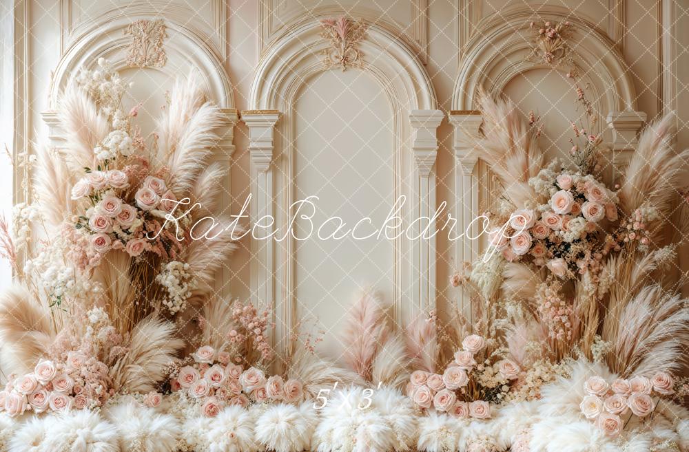 Kate Boho Floral Arch Wedding Retro Backdrop Designed by Emetselch