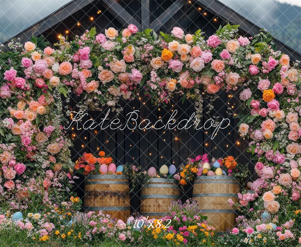 Kate Easter Barn Flower Arch Backdrop Designed by Mini MakeBelieve