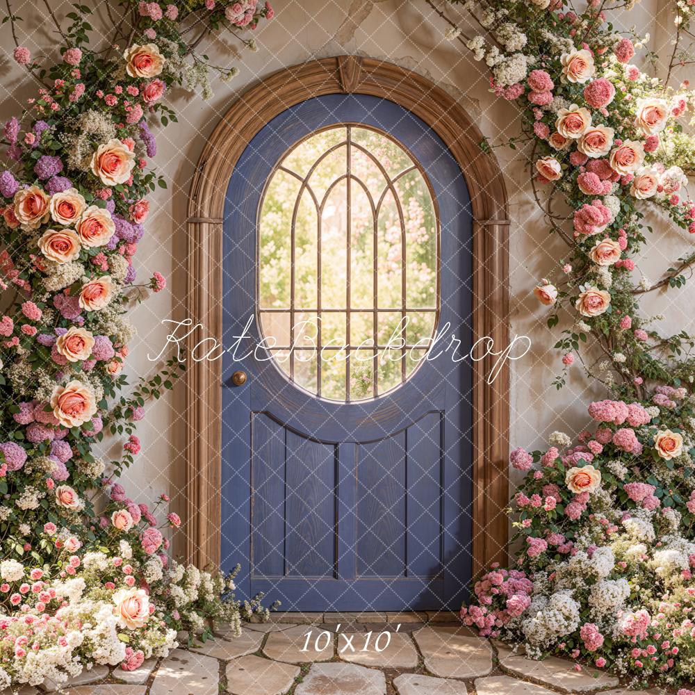 Kate Spring Floral Arched Doorway Backdrop Designed by Emetselch