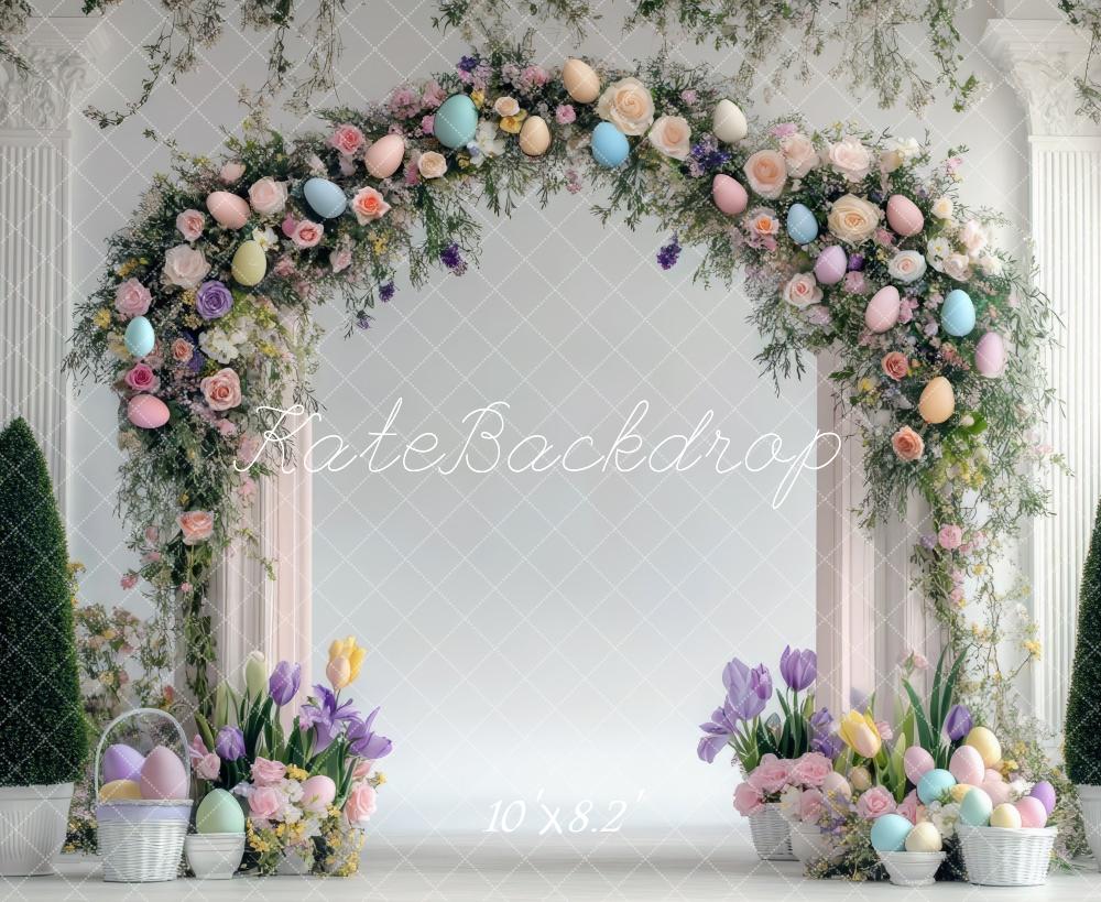 Kate Easter Bunny Egg Flower Arch Backdrop Designed by Mini MakeBelieve