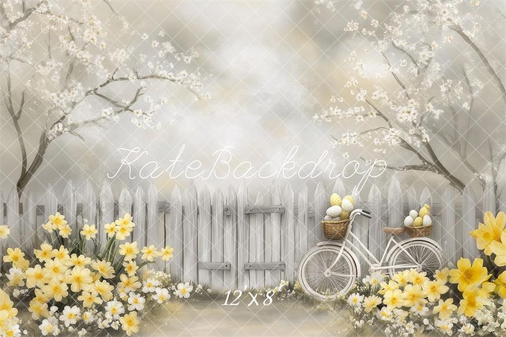 Fondo de Flores de Bicicleta de Arte Fino de Primavera Diseñado por Lidia Redekopp