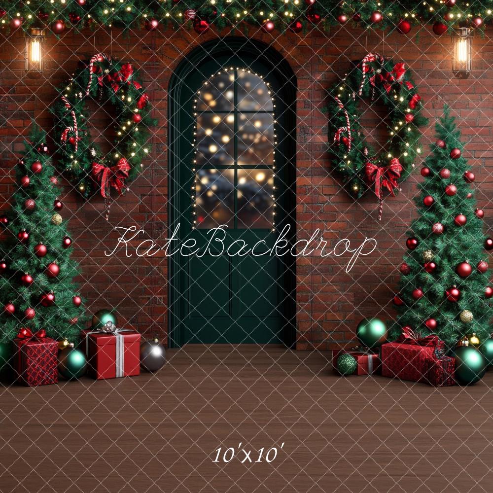 Kate Christmas Tree Wreath Door Backdrop Designed by Lidia Redekopp