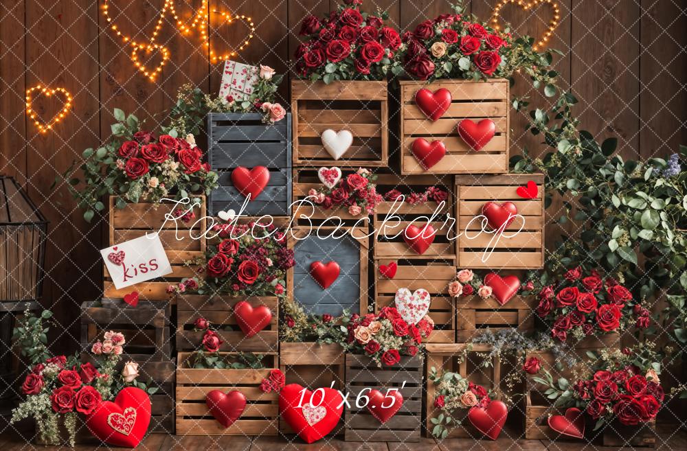 Kate Valentine's Day Heart Backdrop Designed by Emetselch