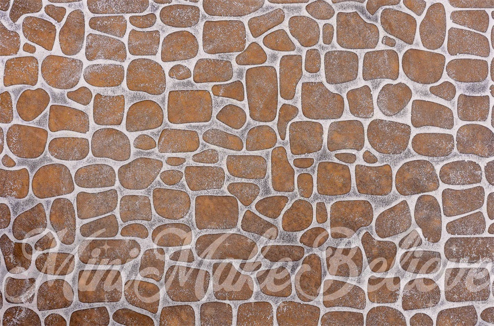 Kate Brown Cobblestone Road Floor Backdrop Designed by Mini MakeBelieve