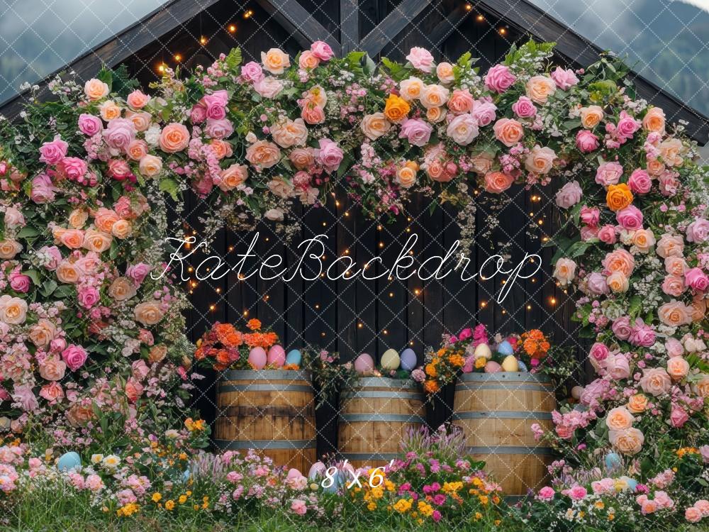 Kate Easter Barn Flower Arch Backdrop Designed by Mini MakeBelieve