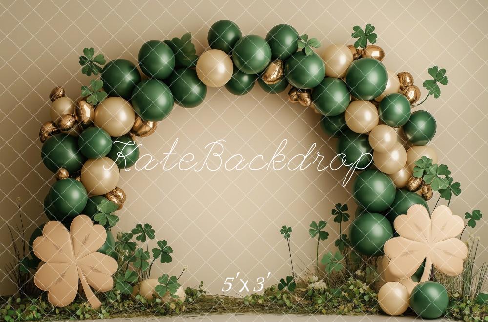 Kate Shamrock Green Balloon Arch Backdrop Designed by Patty Roberts