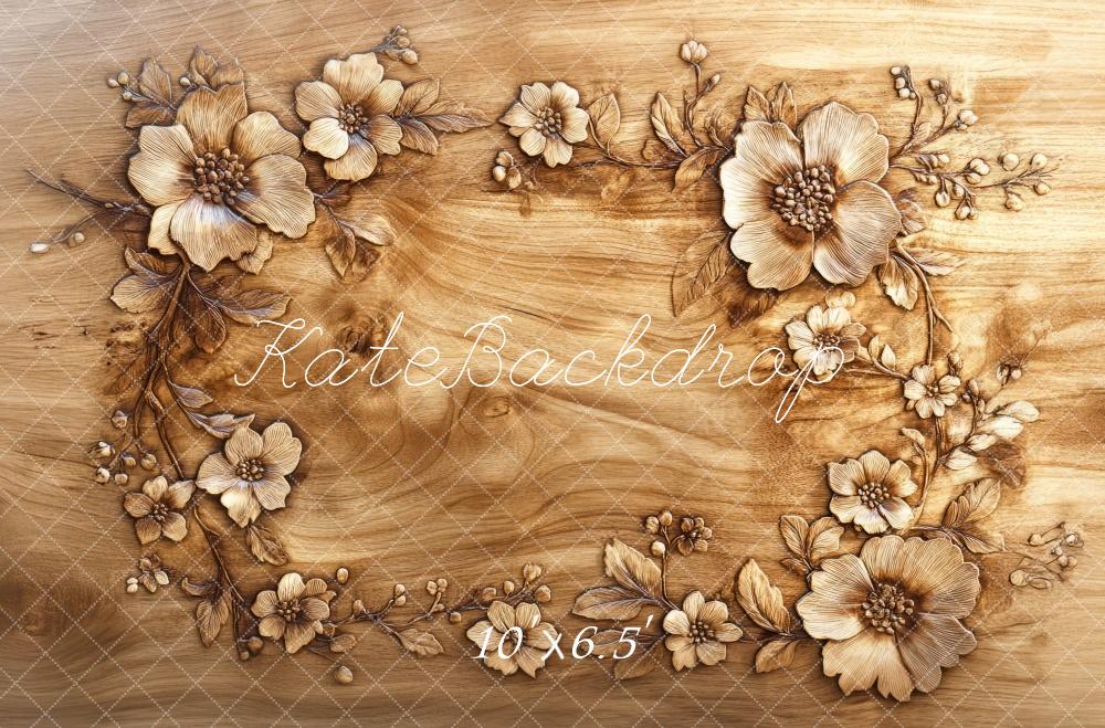 Kate Floral Wood Carving Floor Backdrop Designed by Mini MakeBelieve