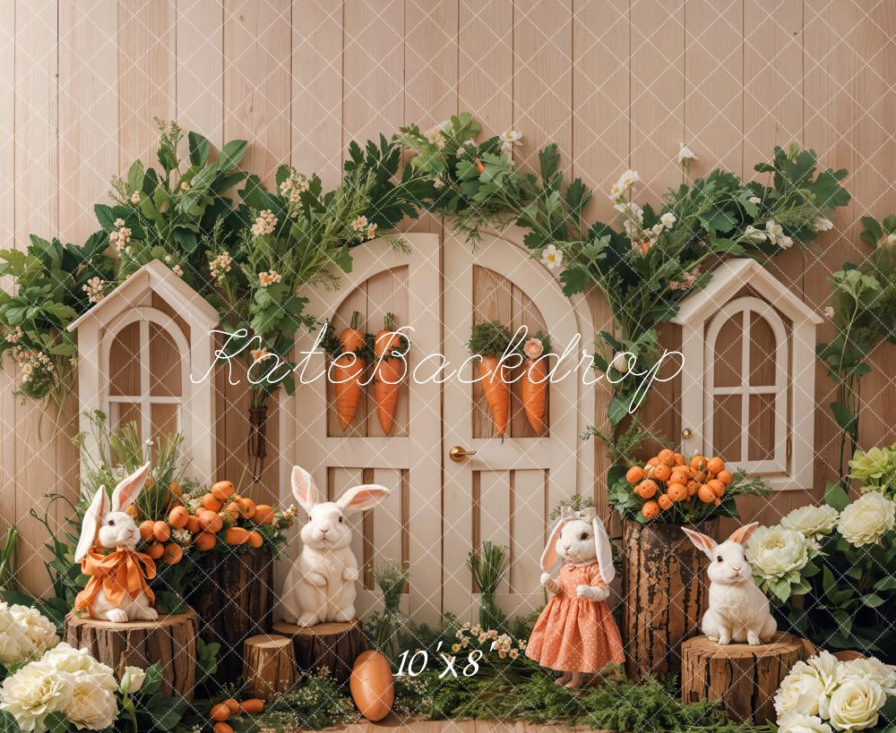 Kate Easter Bunny Garden Backdrop Designed by Emetselch