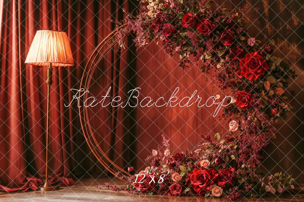 Kate Mother's Day Flower Arch Red Floral Backdrop Designed by Emetselch