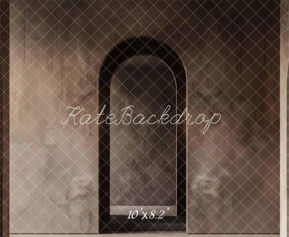 Gray Stone Archway Interior Backdrop Designed by Mini MakeBelieve