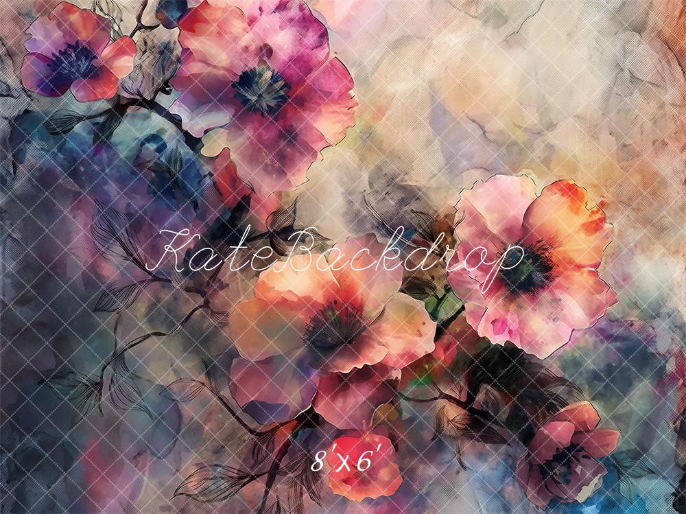 Fine Art Floral Vintage Foto Achtergrond Designed by Kerry Anderson