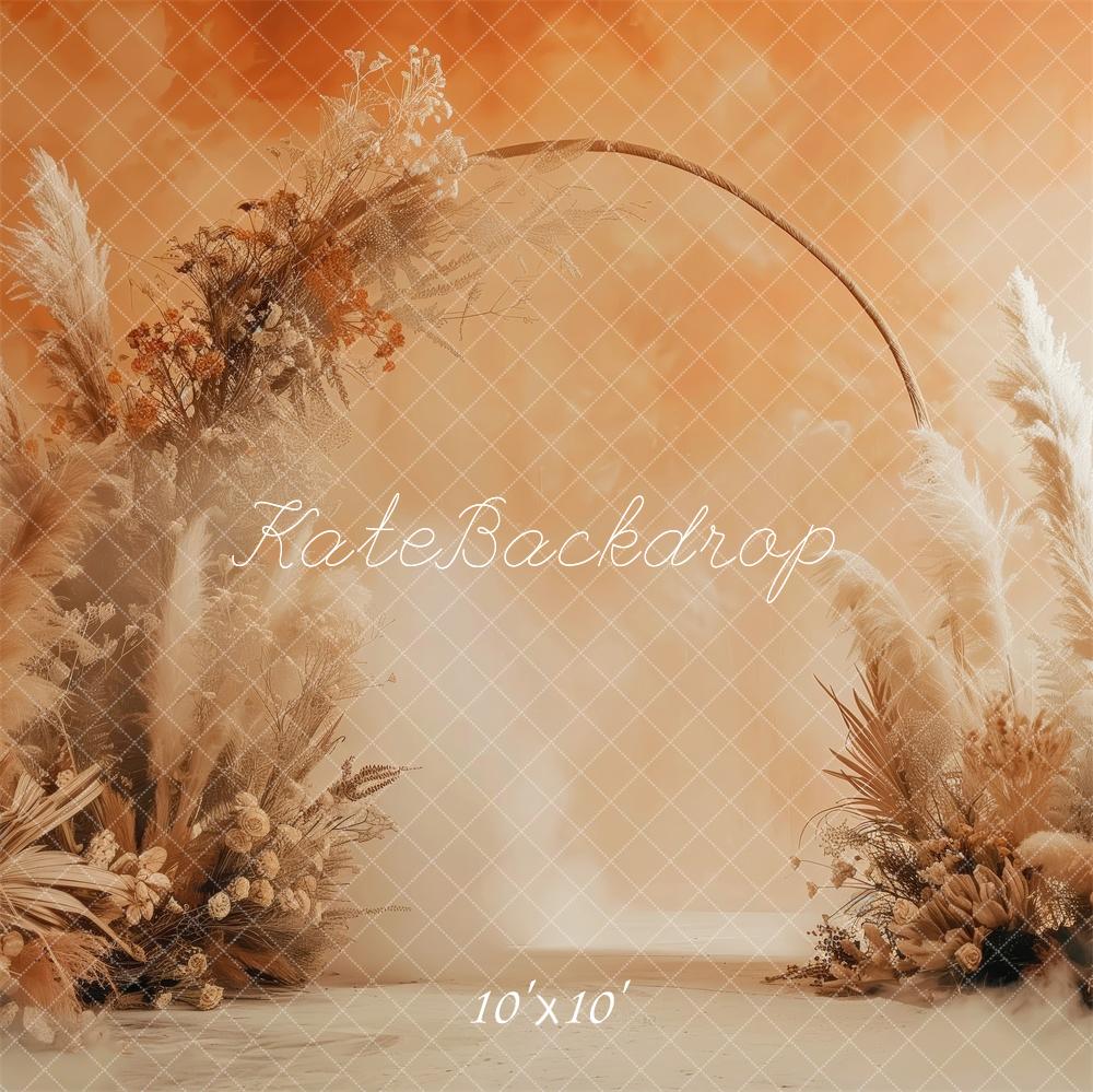 Fall Boho Boog Oranje Foto Achtergrond Designed by Patty Robert