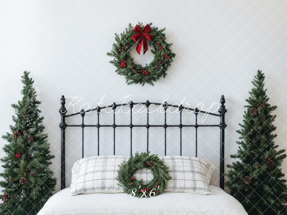 Kate Christmas Headboard Bedroom Wreath Backdrop Designed by Emetselch