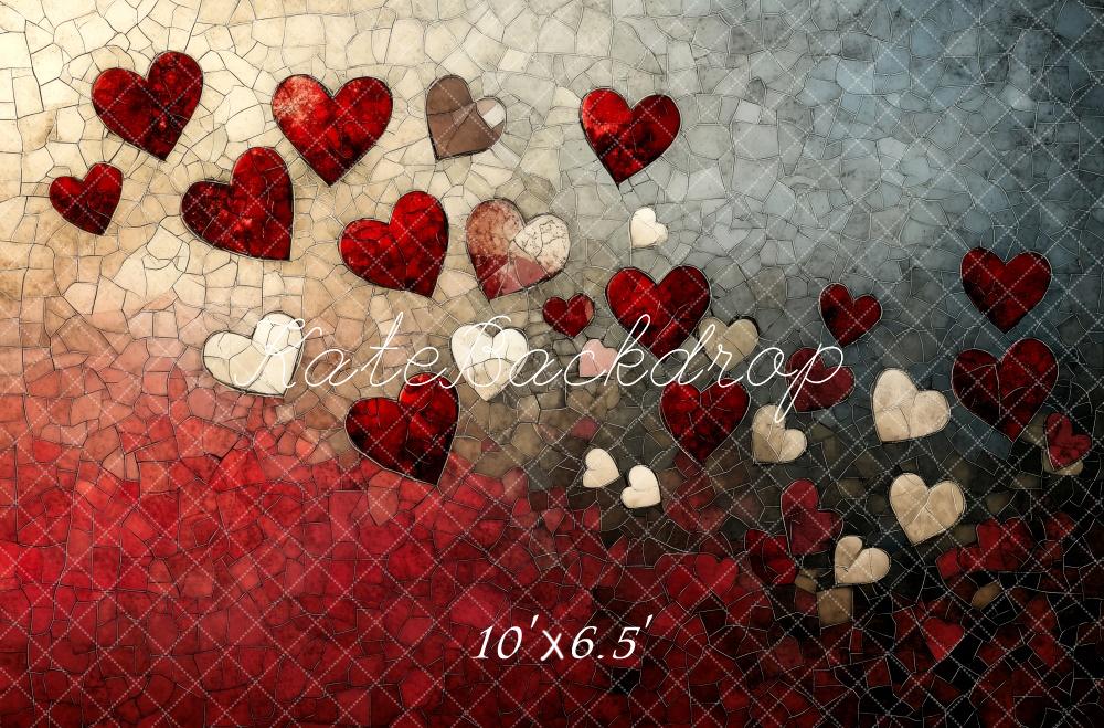 Kate Valentine Mosaic Heart Gradient Wall Backdrop Designed by Patty Roberts