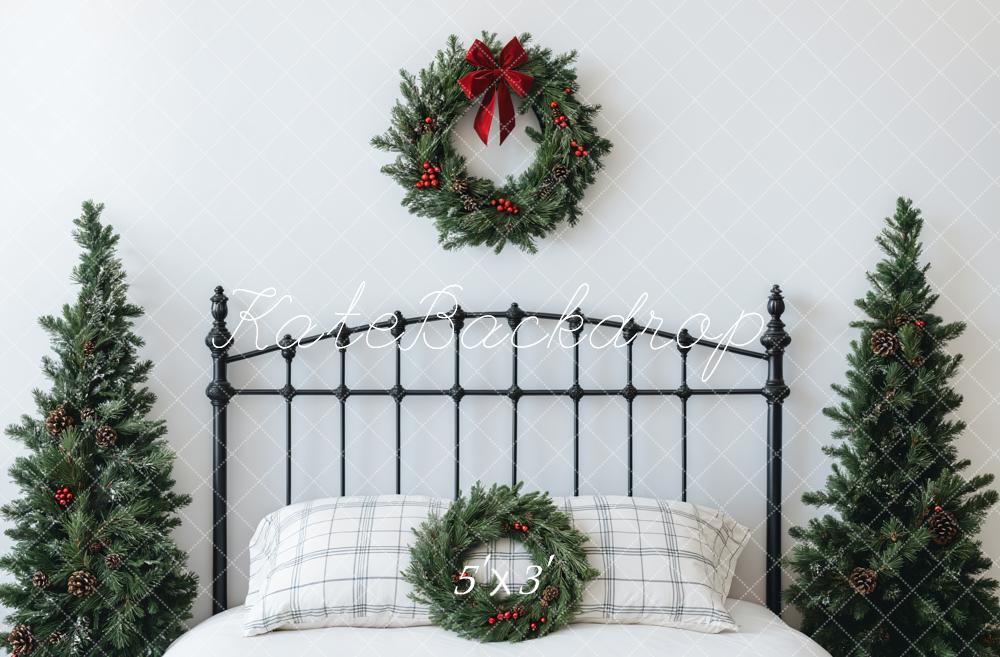 Kate Christmas Headboard Bedroom Wreath Backdrop Designed by Emetselch