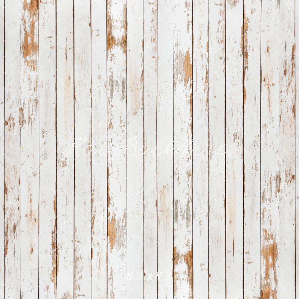 Kate Rustic White Wood Floor Backdrop Designed by Kate Image