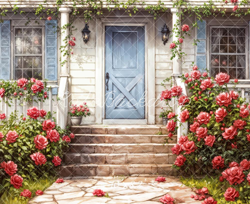 Lightning Deal #5 Kate Spring Painting Floral Porch Backdrop Designed by Emetselch