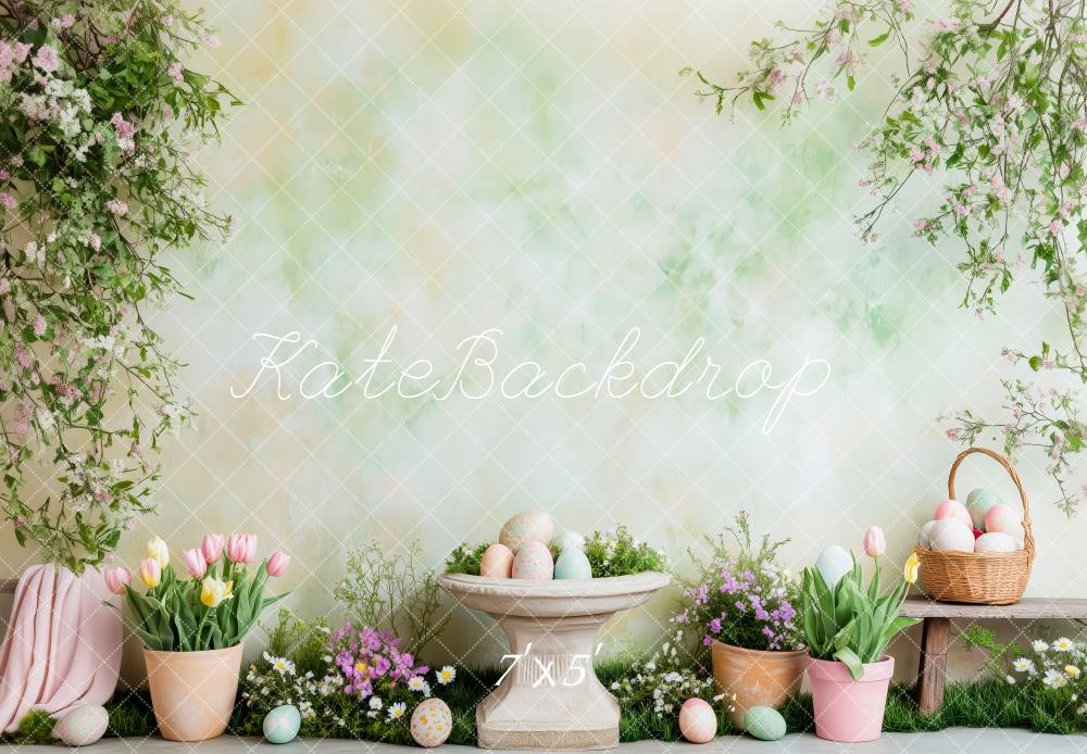 Kate Easter Bunny Spring Garden Backdrop Designed by Patty Roberts