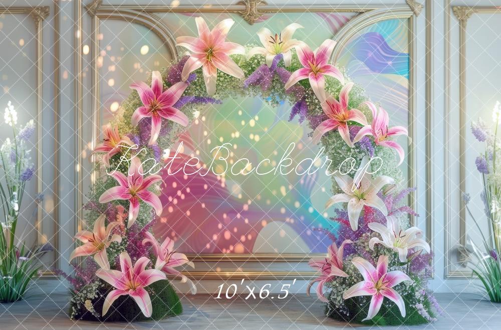 Flower Arch Bokeh Retro Foto Achtergrond Designed by Mini MakeBelieve