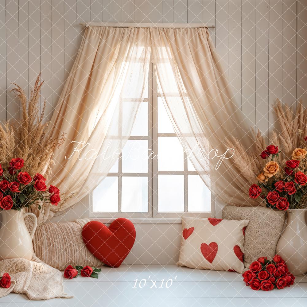 Kate Valentine Boho Curtain Window Backdrop Designed by Emetselch