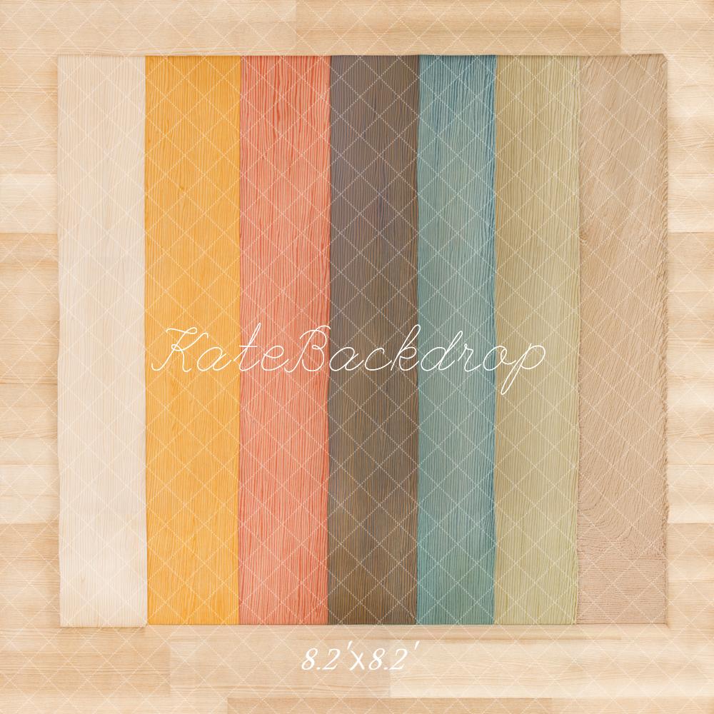 Kate Colorful Wooden Floor Backdrop Designed by Kate Image