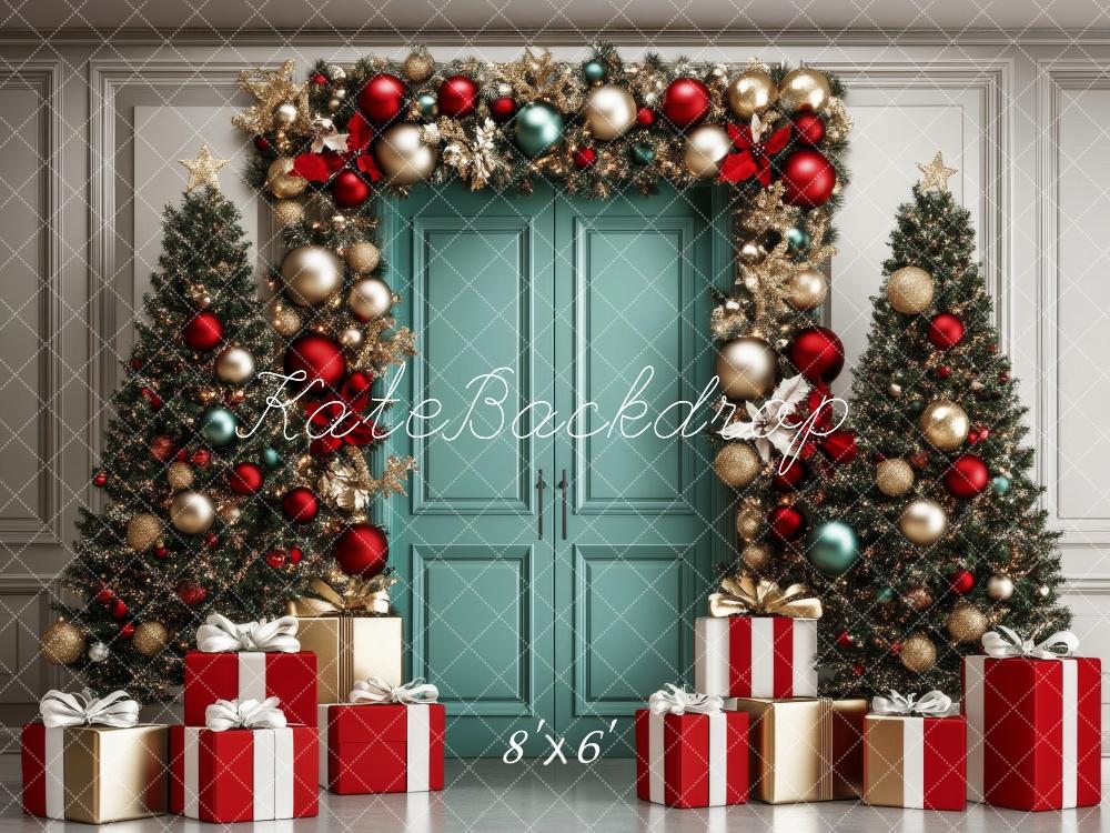 Kate Christmas Tree Garland Door Gifts Backdrop Designed by Lidia Redekopp