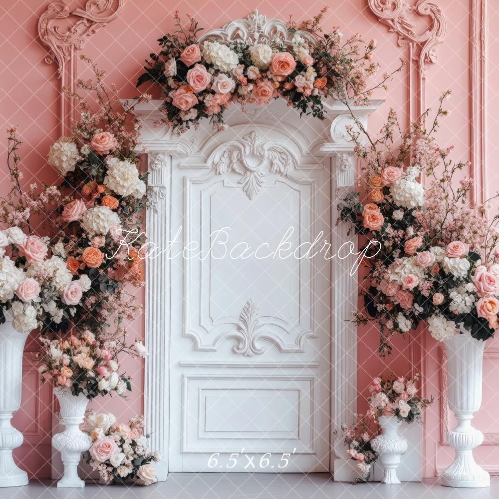 Kate Spring Floral Arch Pink Wedding Backdrop Designed by Patty Roberts