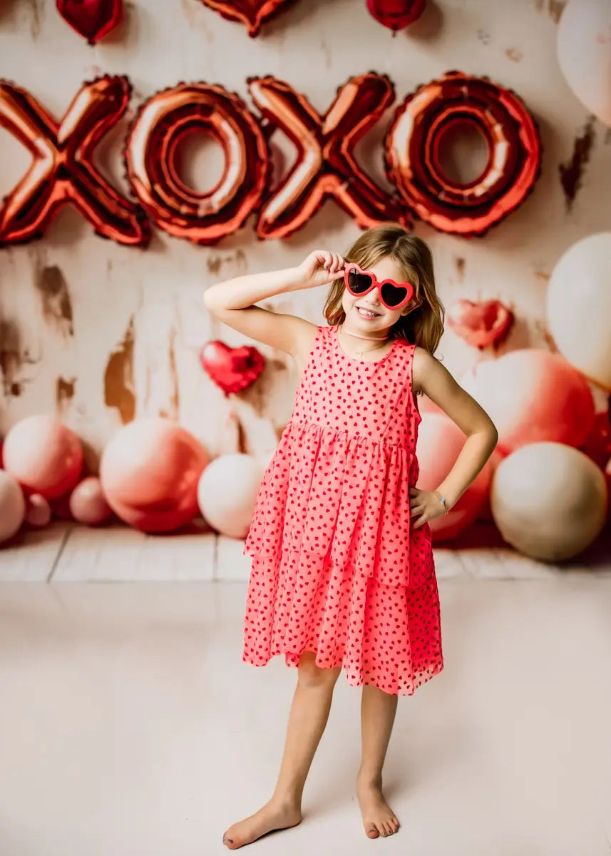 Kate Valentine's XOXO Balloons Backdrop Designed by Patty Roberts