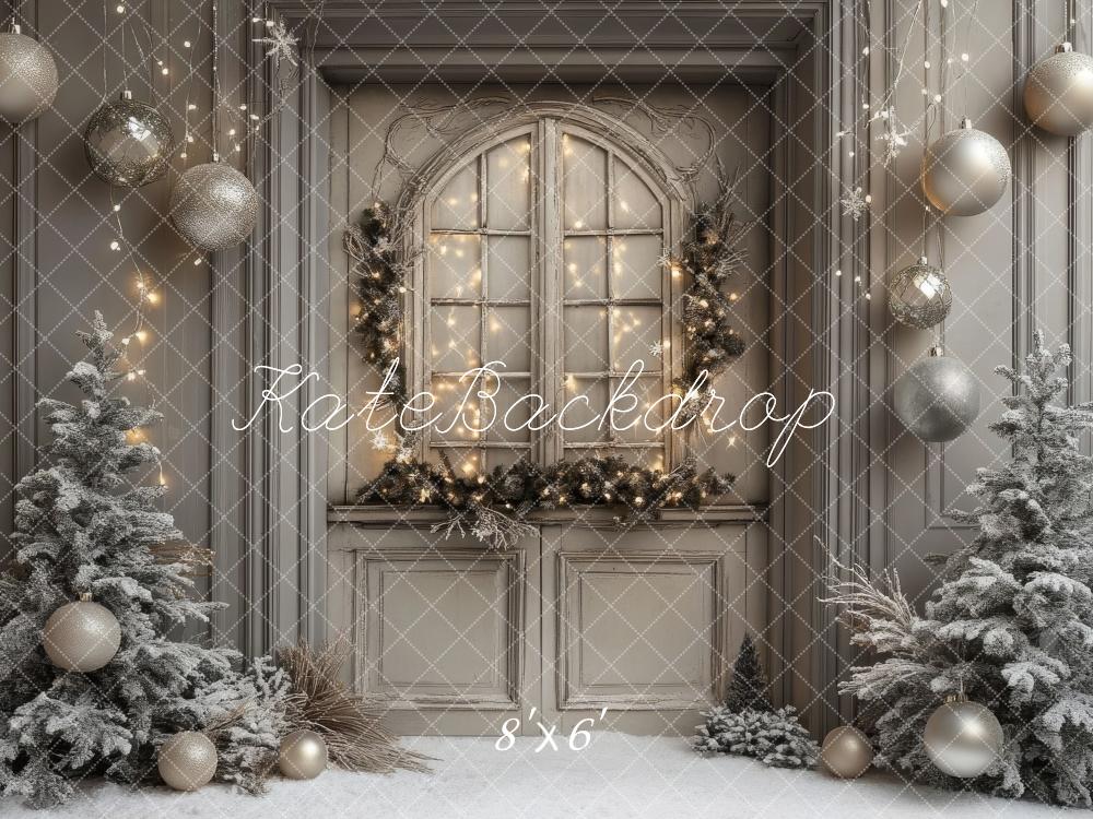 Kate Christmas Tree Winter Window  Backdrop Designed by Lidia Redekopp