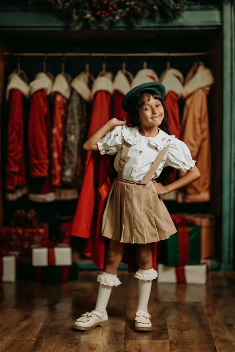 Kate Christmas Santa Coats Blue Closet Backdrop Designed by Emetselch