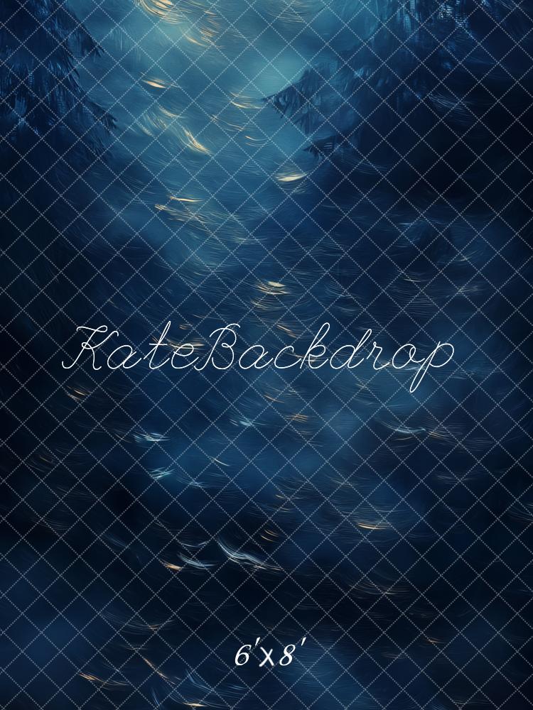 Kate Abstract Blue Forest Backdrop Designed by Emetselch