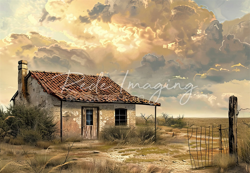 Kate Wild West Desert Abandoned House Backdrop Designed by Lidia Redekopp