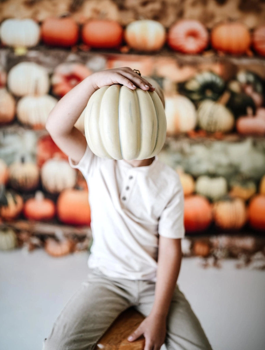 Fall Harvest Pumpkin Stand Foto Achtergrond Designed by Patty Robert